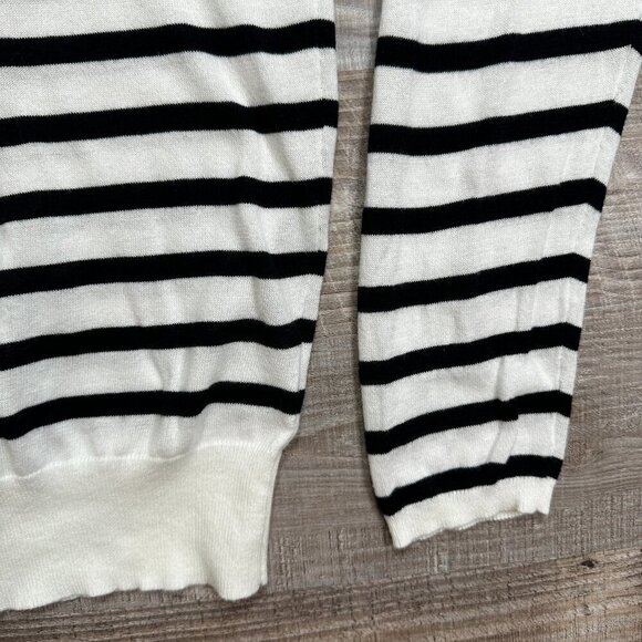 Markus Lupfer Mini Lip Breton Stripe Natalie Jumper 100% Cotton Sweater Sz M - Picture 11 of 14
